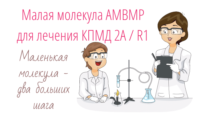 Малая молекула AMBMP для лечения КПМД 2А / R1